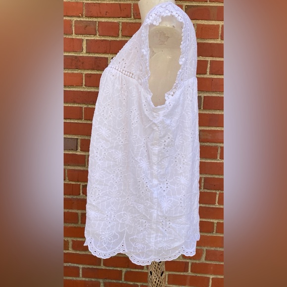 Knox Rose  | White Lace Top Size L. | MK 15 - Picture 5 of 16